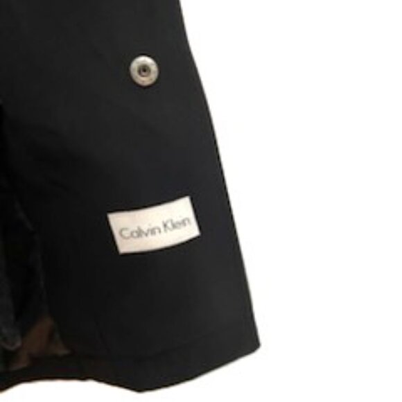 Calvin Klein Men's Coat Size 52R Black Lined Water Resistant Removable Liner - Picture 5 of 7
